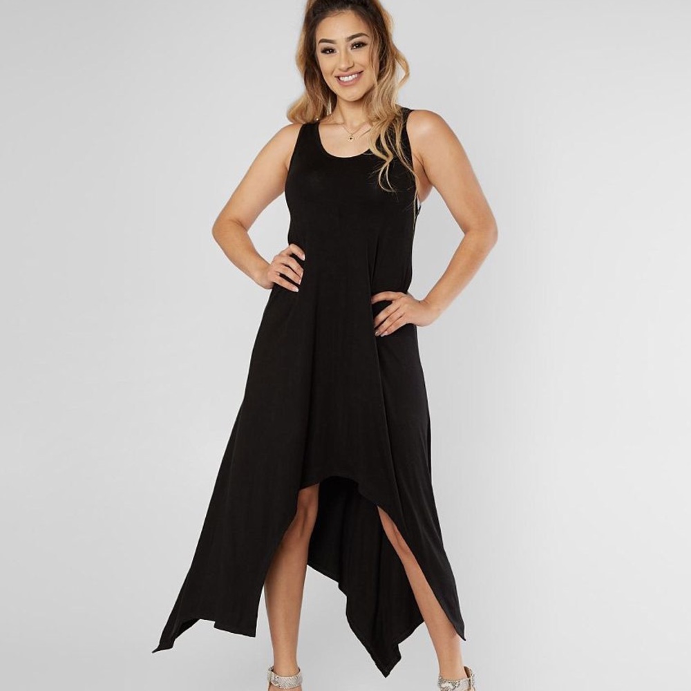 High Low Handkerchief Hem Dress